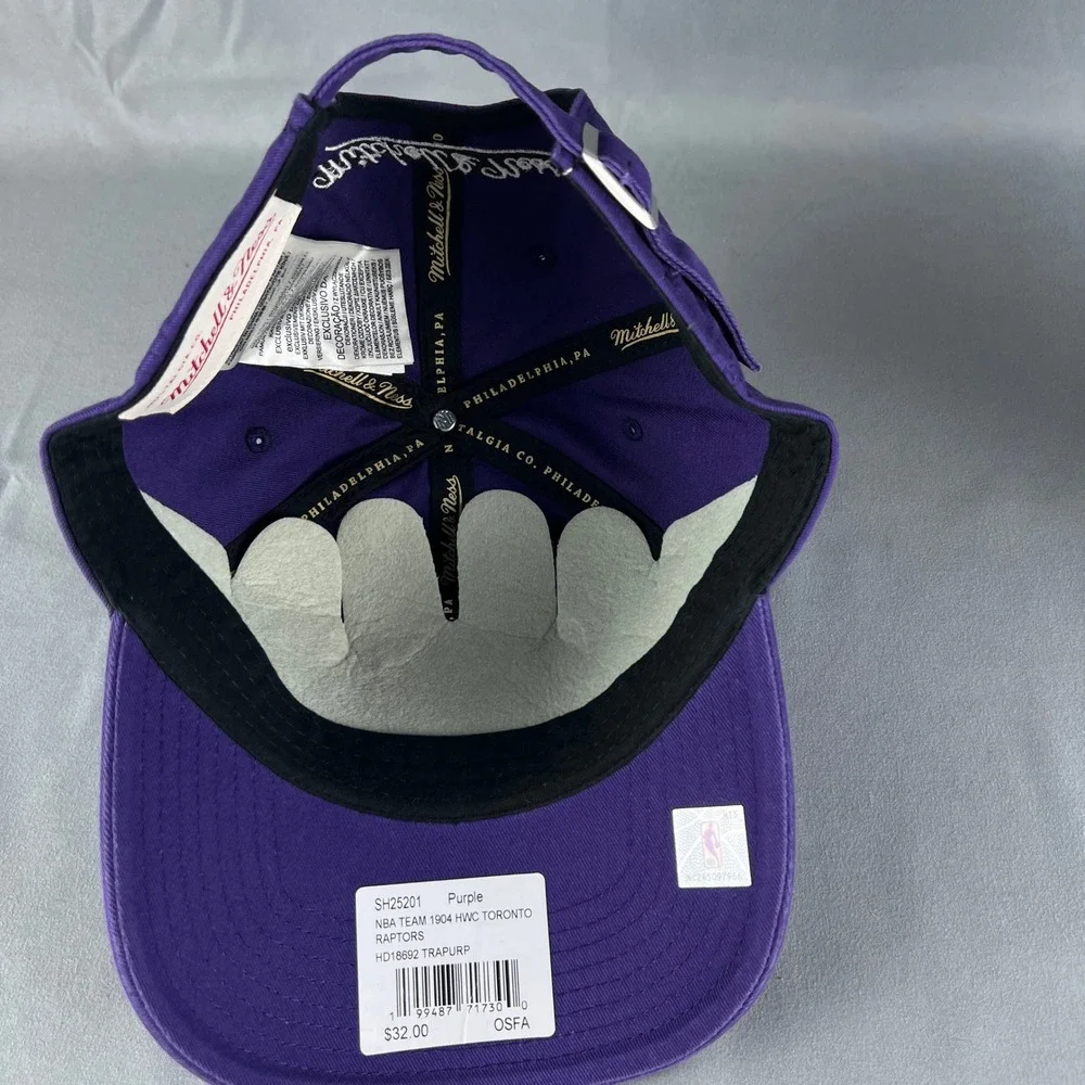 Toronto Raptors Snapback Cap Mens One Size Purple Mitchell & Ness NBA Basketball